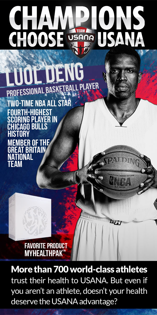 Champions choose USANA: Luol Deng, professional basketball player
